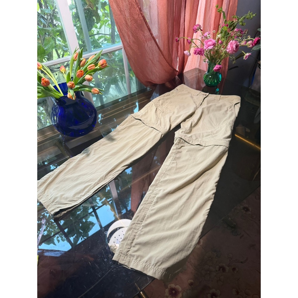 ExOfficio Insect Shield Convertible Hiking Pants Tan Khaki Womens Size 4